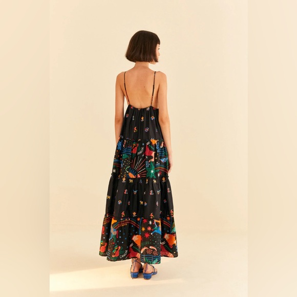 FARM RIO Rio Zodiac Embroidered Maxi Dress - Picture 6 of 13